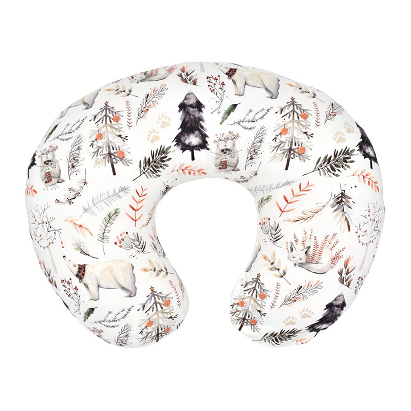 Nursing Pillow Breastfeeding - Babyvoedingskussensloop pasgeboren verwijderbare borstvoedingskussensloop dierenprint zachte