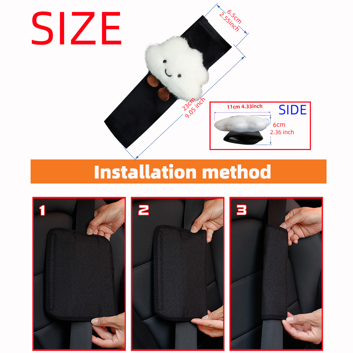 Wolkvormige pluche autoschoude - Infant Car Seat Cover recensie en prijs